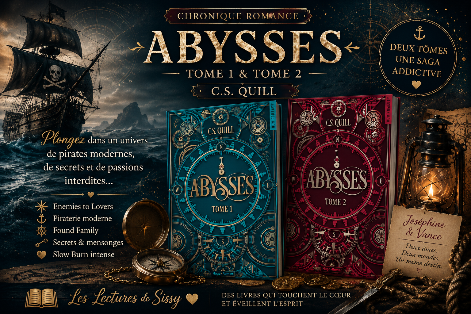 Abysses de C.S. Quill : la duologie de pirates modernes qui m’a totalement engloutie