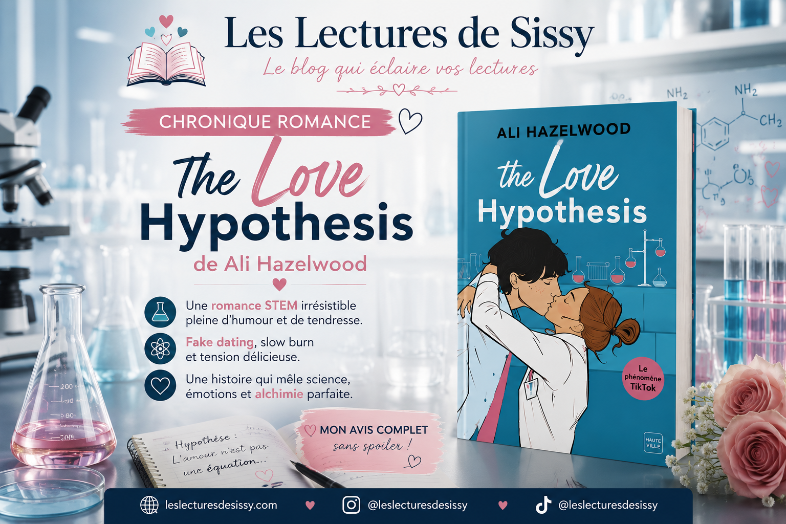 The Love Hypothesis d’Ali Hazelwood : quand une expérience scientifique tourne à la romance la plus addictive de BookTok